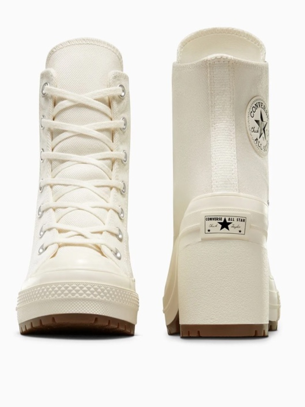 NEW Converse Chuck 70 De Luxe Heel High Top Cream Off White Ivory Size 11 / 42.5 - Picture 8 of 16
